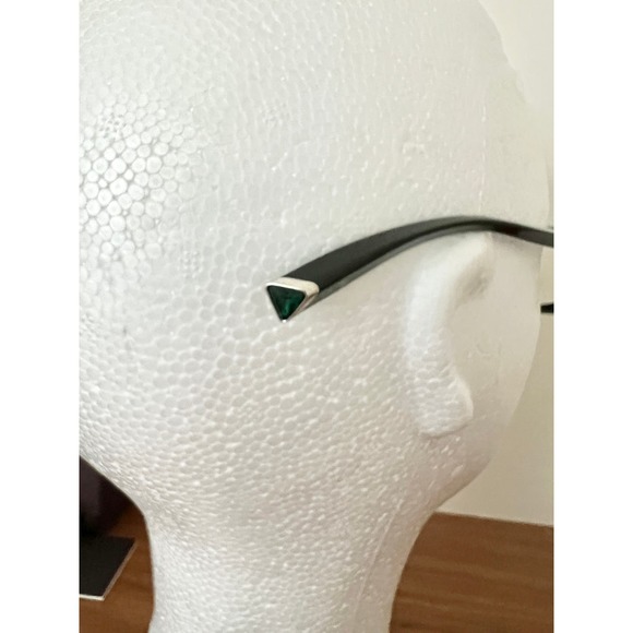 NWT Boucheron Rectangle Shape BOU 3 Optical Eyeglass frames Green Women's - Picture 6 of 11